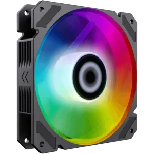Кулер для корпусу GAMEMAX 120 мм, 3pin(M/F)/3+4pin Molex ARGB, чорна рамка FN-12Rainbow-C9 UA