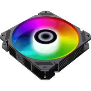 Кулер для корпусу GAMEMAX 120 мм, 3pin(M/F)/3+4pin Molex ARGB, чорна рамка FN-12Rainbow-C9 UA