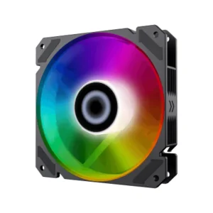Кулер для корпусу GAMEMAX 120 мм, 3pin(M/F)/3+4pin Molex ARGB, чорна рамка FN-12Rainbow-C9 UA