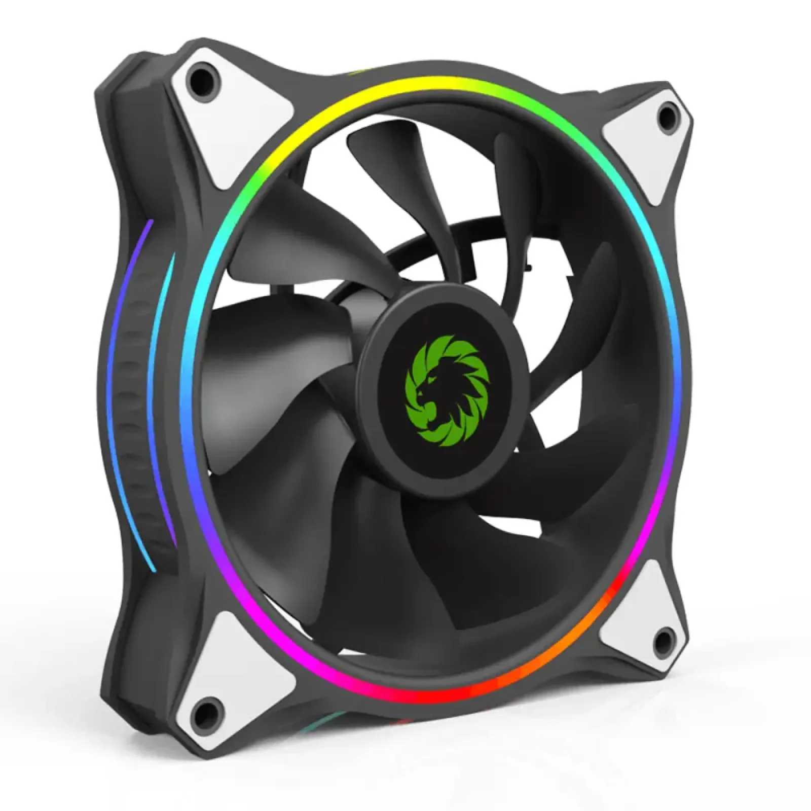 Кулер для корпуса GAMEMAX 200 мм, ARGB, 25.4-3pin, CFM38.6, 29.5dB, 800±200RPM, чорний GMX-20-ARGB UA