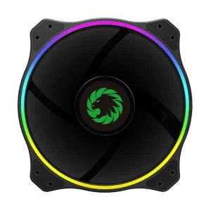 Кулер для корпуса GAMEMAX 200 мм, ARGB, 25.4-3pin, CFM38.6, 29.5dB, 800±200RPM, чорний GMX-20-ARGB UA