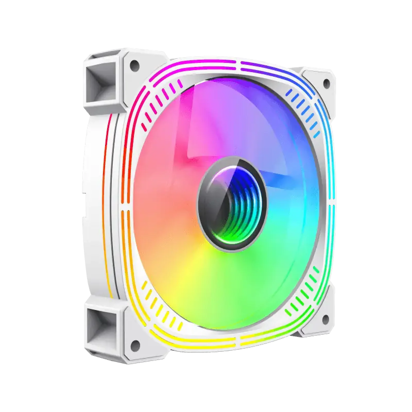 Кулер для корпусу GAMEMAX 120 мм, 3pin(M/F)/4pin(M/F) ARGB, білий GMX-12ARGB-L UA