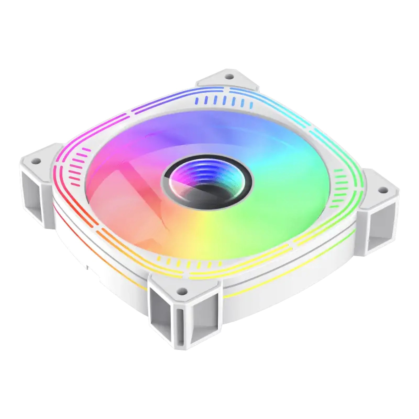 Кулер для корпусу GAMEMAX 120 мм, 3pin(M/F)/4pin(M/F) ARGB, білий GMX-12ARGB-L UA