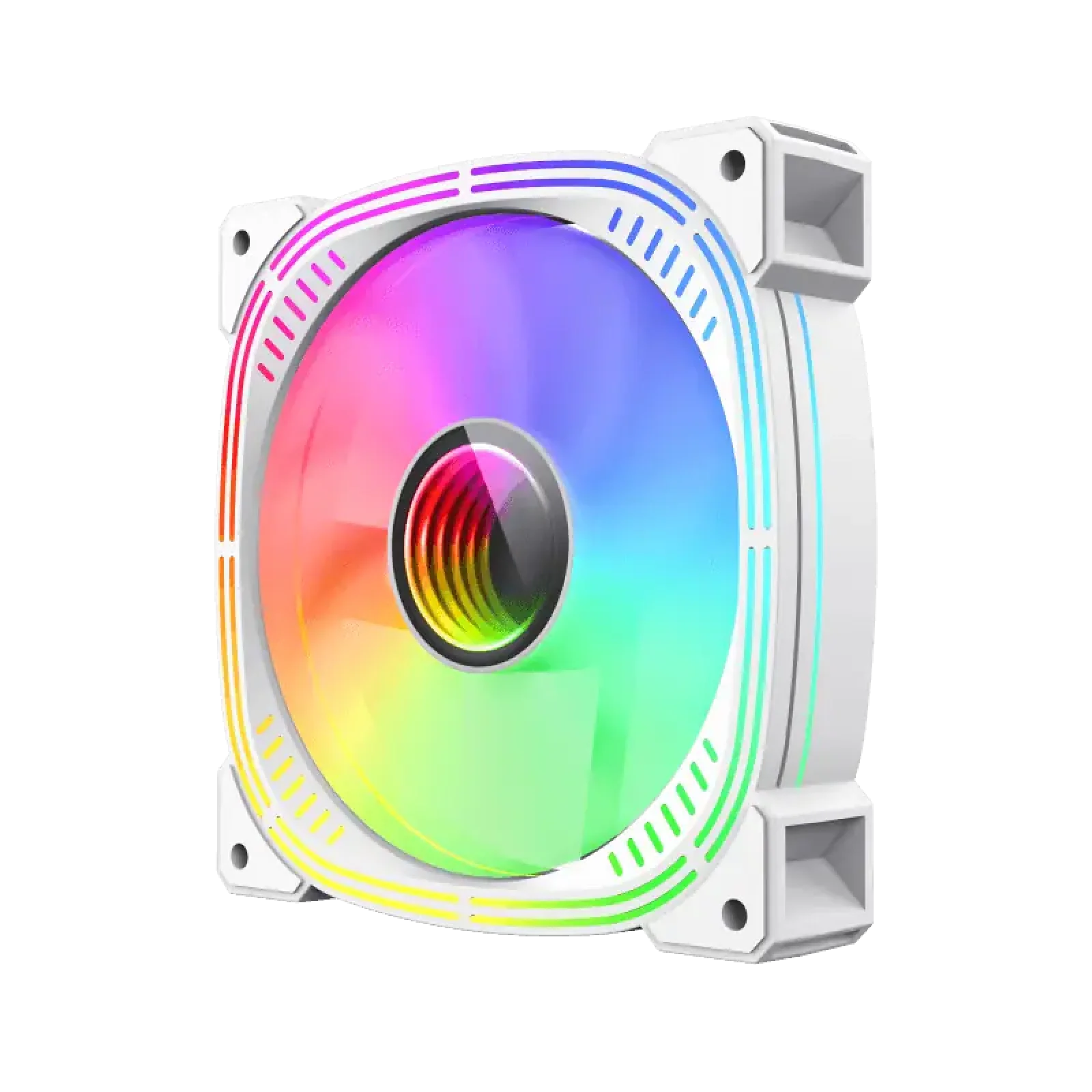 Кулер для корпусу GAMEMAX 120 мм, 3pin(M/F)/4pin(M/F) ARGB, білий GMX-12ARGB-L UA