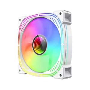 Кулер для корпусу GAMEMAX 120 мм, 3pin(M/F)/4pin(M/F) ARGB, білий GMX-12ARGB-L UA