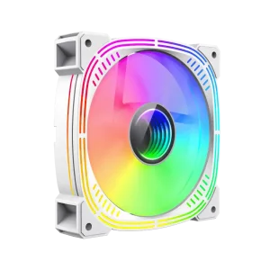 Кулер для корпусу GAMEMAX 120 мм, 3pin(M/F)/4pin(M/F) ARGB, білий GMX-12ARGB-L UA