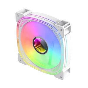 Кулер для корпусу GAMEMAX 120 мм, 3pin(M/F)/4pin(M/F) ARGB, білий GMX-12ARGB-L UA