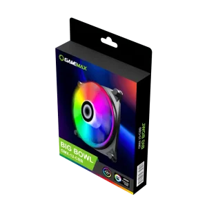 Кулер для корпусу GAMEMAX 120 мм, 3pin(M/F)/Molex+3pin ARGB, чорна рамка GMX-12-CBB UA