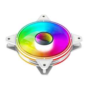 Кулер для корпусу GAMEMAX 120 мм, 3pin(M/F)/3+4pin Molex ARGB, білий FN-12Rainbow-Q-Infinity WT UA