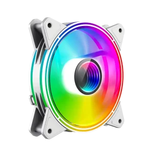 Кулер для корпусу GAMEMAX 120 мм, 3pin(M/F)/3+4pin Molex ARGB, білий FN-12Rainbow-Q-Infinity WT UA
