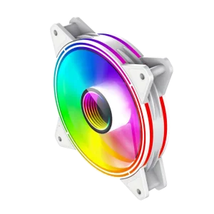 Кулер для корпусу GAMEMAX 120 мм, 3pin(M/F)/3+4pin Molex ARGB, білий FN-12Rainbow-Q-Infinity WT UA