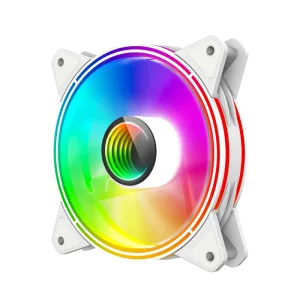 Кулер для корпусу GAMEMAX 120 мм, 3pin(M/F)/3+4pin Molex ARGB, білий FN-12Rainbow-Q-Infinity WT UA