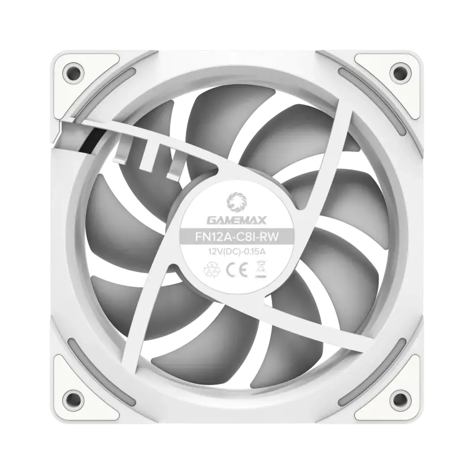 Кулер для корпусу GAMEMAX 120mm*3 KIT ARGB fan (функція ре версу) KF300R WH UA
