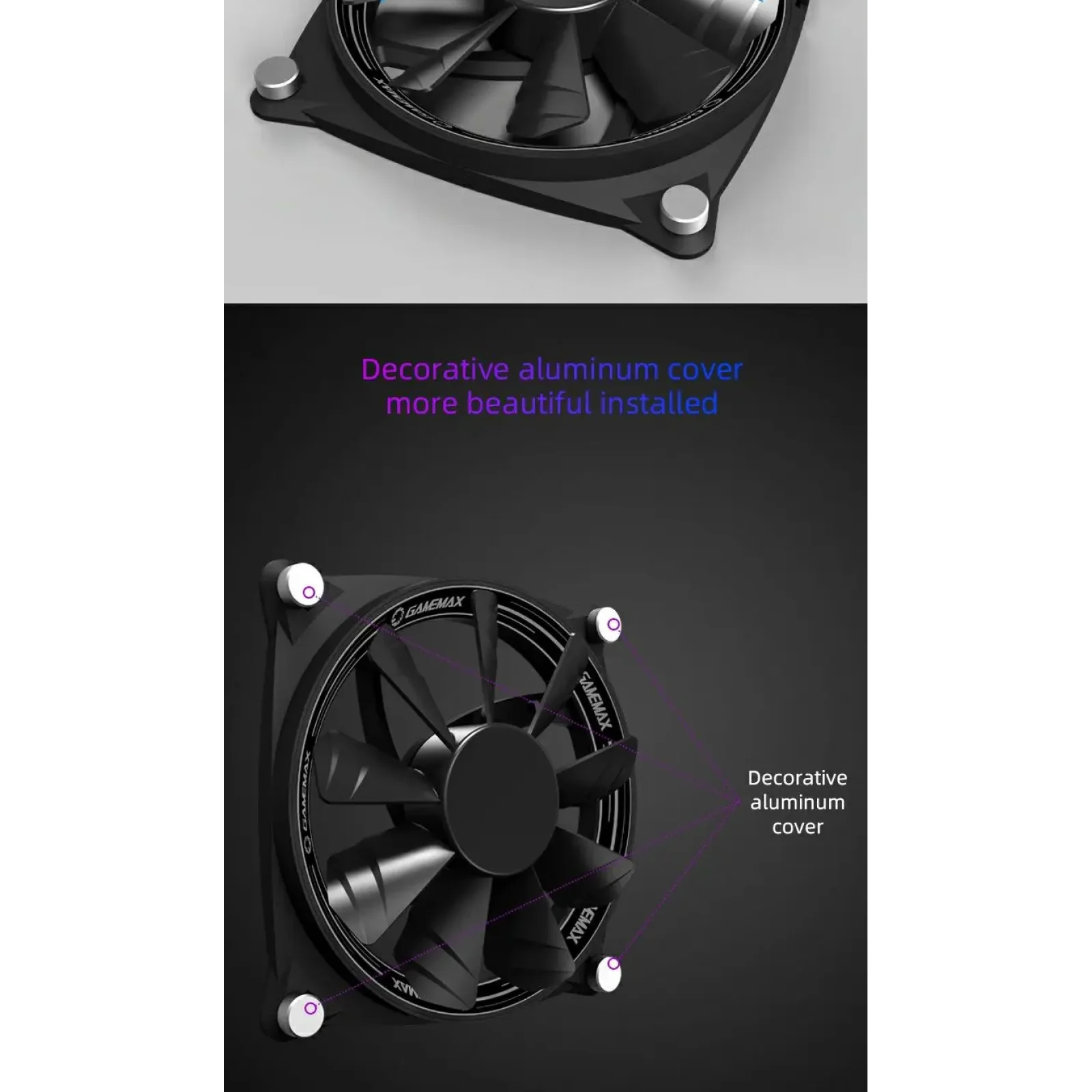 Кулер для корпусу GAMEMAX 120mm*3 KIT ARGB fan RB 300 UA