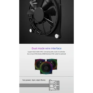 Кулер для корпусу GAMEMAX 120mm*3 KIT ARGB fan RB 300 UA