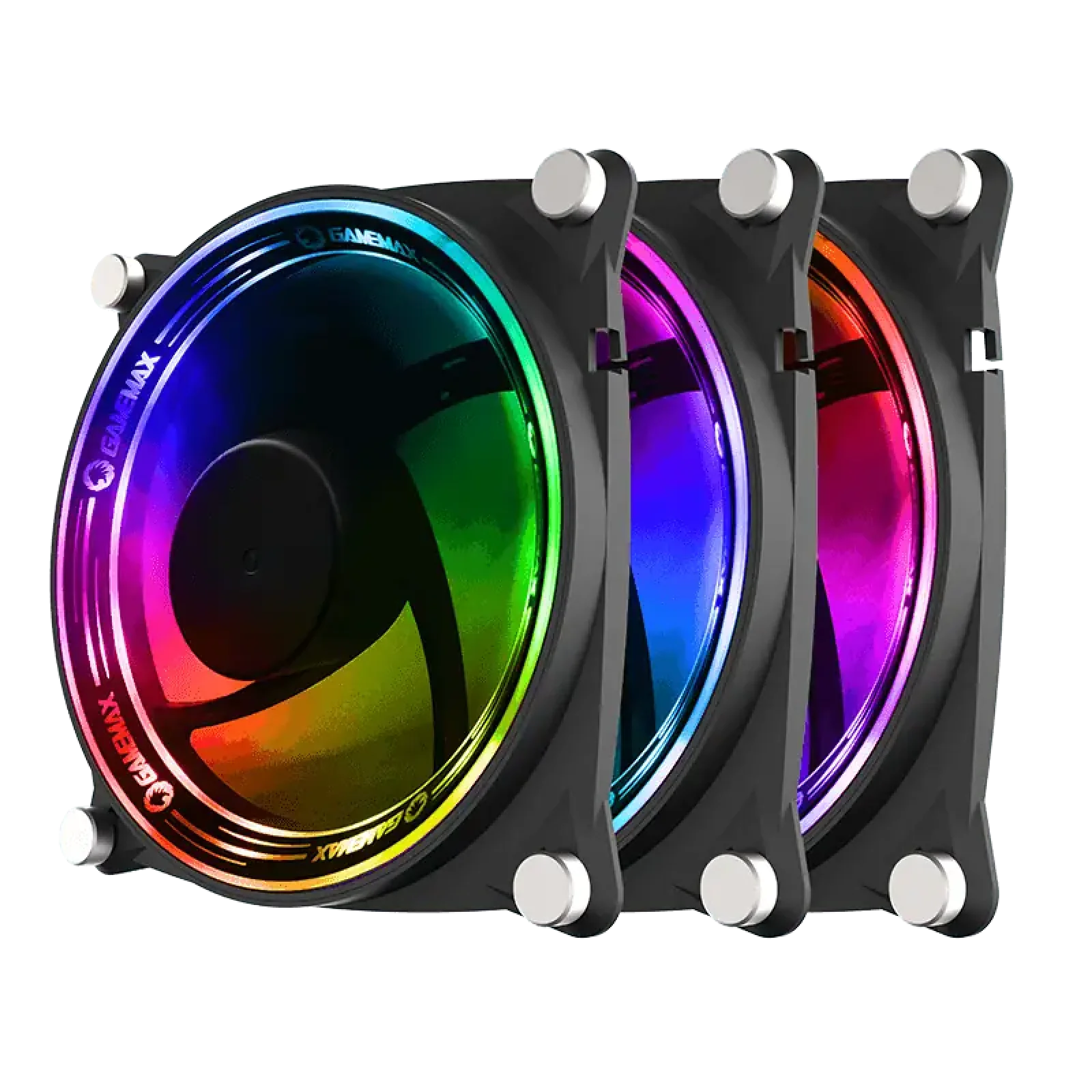 Кулер для корпусу GAMEMAX 120mm*3 KIT ARGB fan RB 300 UA