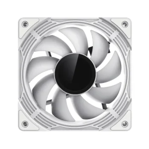 Кулер для корпусу GAMEMAX 120 мм, 4pin(M/F)/3pin(M/F), ARGB, PWM, білий, FN12A-C8I-W UA