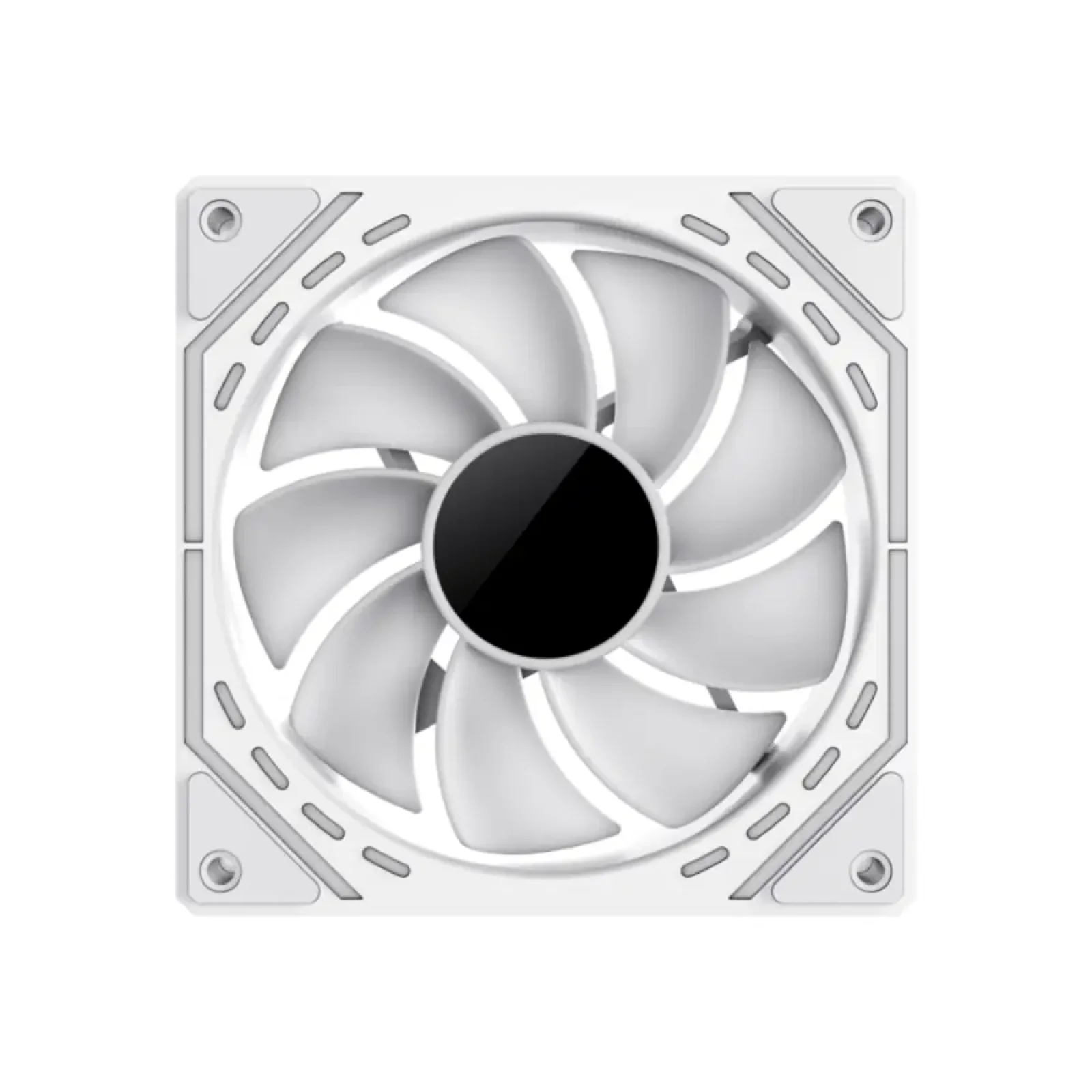 Кулер для корпусу GAMEMAX 120 мм, 4pin(M/F)/3pin(M/F), ARGB, PWM, білий, реверсивний FN12A-S2I-RW (FN12A-S2I-RW ) UA