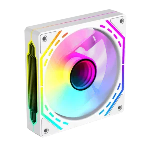 Кулер для корпусу GAMEMAX 120 мм, 4pin(M/F)/3pin(M/F), ARGB, PWM, білий, реверсивний FN12A-S2I-RW (FN12A-S2I-RW ) UA