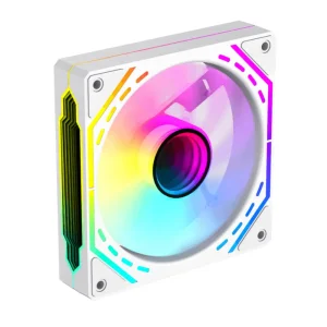 Кулер для корпусу GAMEMAX 120 мм, 4pin(M/F)/3pin(M/F), ARGB, PWM, білий FN12A-S2I-W FN12A-S2I-W UA