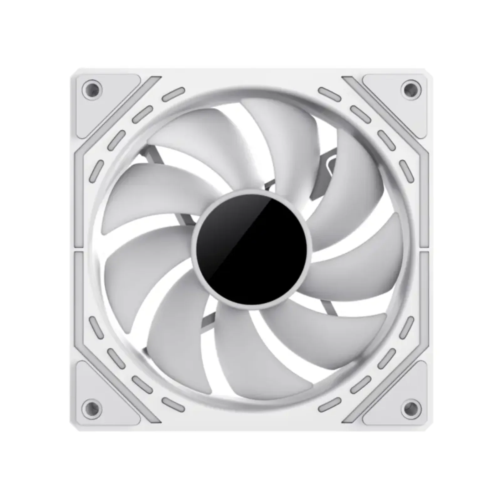 Кулер для корпусу GAMEMAX 120 мм, 4pin(M/F)/3pin(M/F), ARGB, PWM, білий FN12A-S2I-W FN12A-S2I-W UA