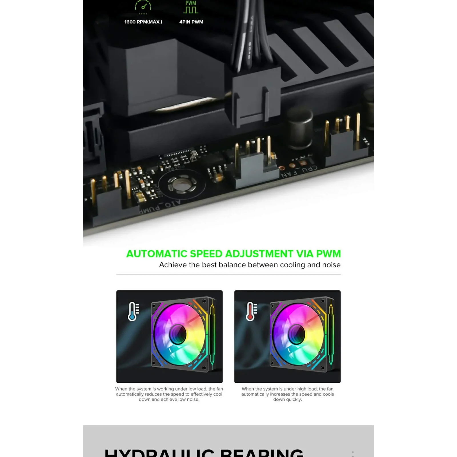 Кулер для корпусу GAMEMAX 120 мм, 4pin(M/F)/3pin(M/F), ARGB, PWM, чорна рамка FN12A-S2I (FN12A-S2I ) UA