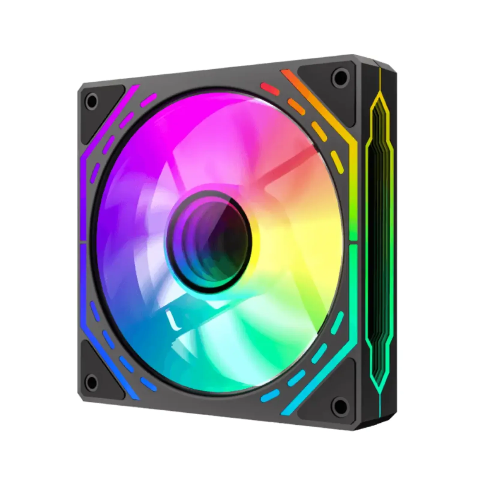 Кулер для корпусу GAMEMAX 120 мм, 4pin(M/F)/3pin(M/F), ARGB, PWM, чорна рамка FN12A-S2I (FN12A-S2I ) UA