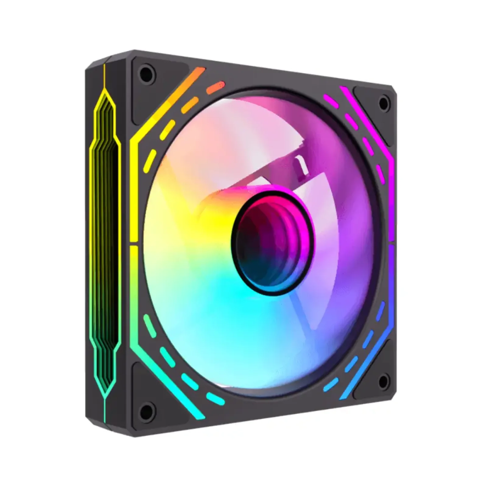 Кулер для корпусу GAMEMAX 120 мм, 4pin(M/F)/3pin(M/F), ARGB, PWM, чорна рамка FN12A-S2I (FN12A-S2I ) UA