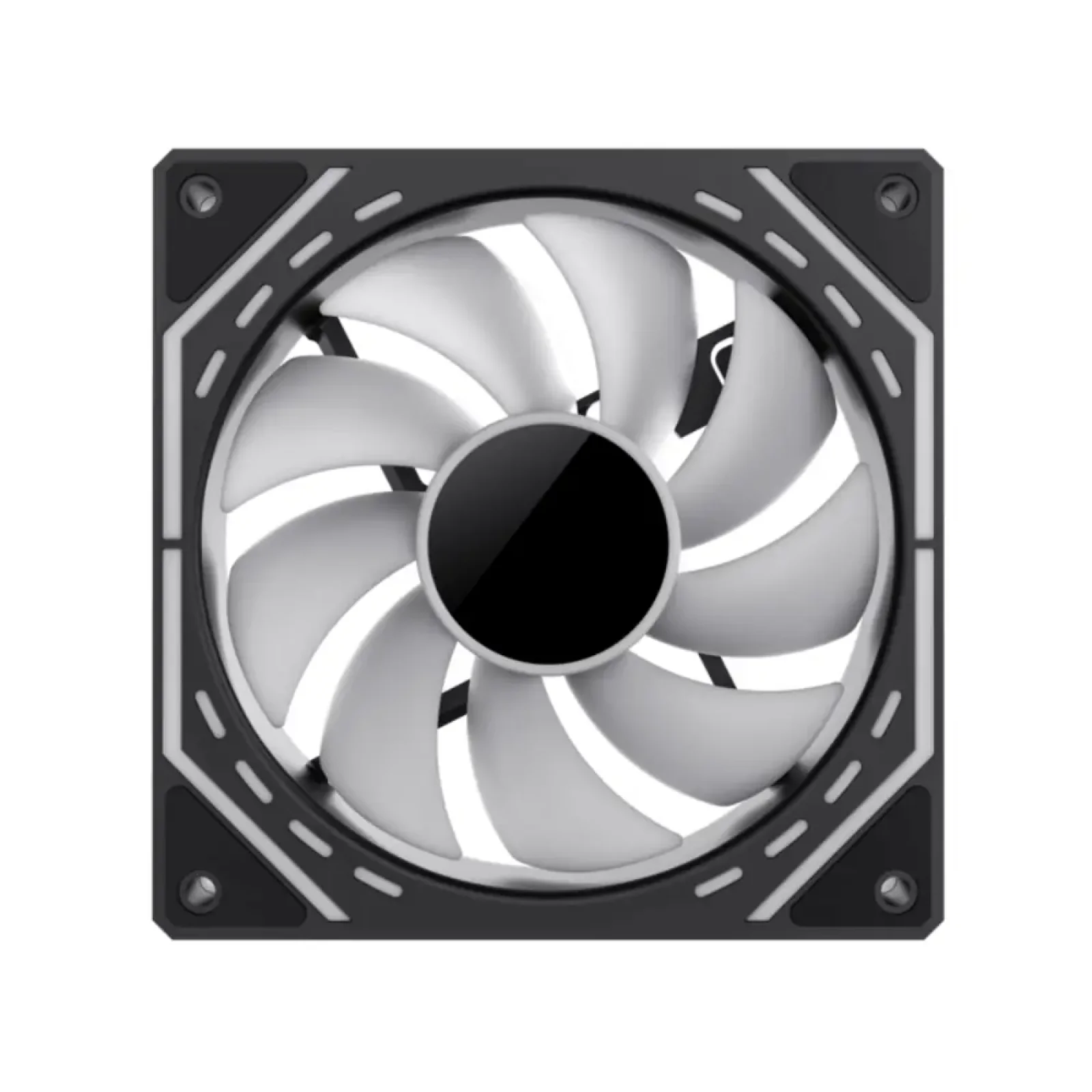 Кулер для корпусу GAMEMAX 120 мм, 4pin(M/F)/3pin(M/F), ARGB, PWM, чорна рамка FN12A-S2I (FN12A-S2I ) UA