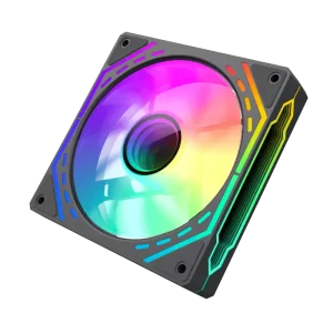 Кулер для корпусу GAMEMAX 120 мм, 4pin(M/F)/3pin(M/F), ARGB, PWM, чорна рамка FN12A-S2I (FN12A-S2I ) UA