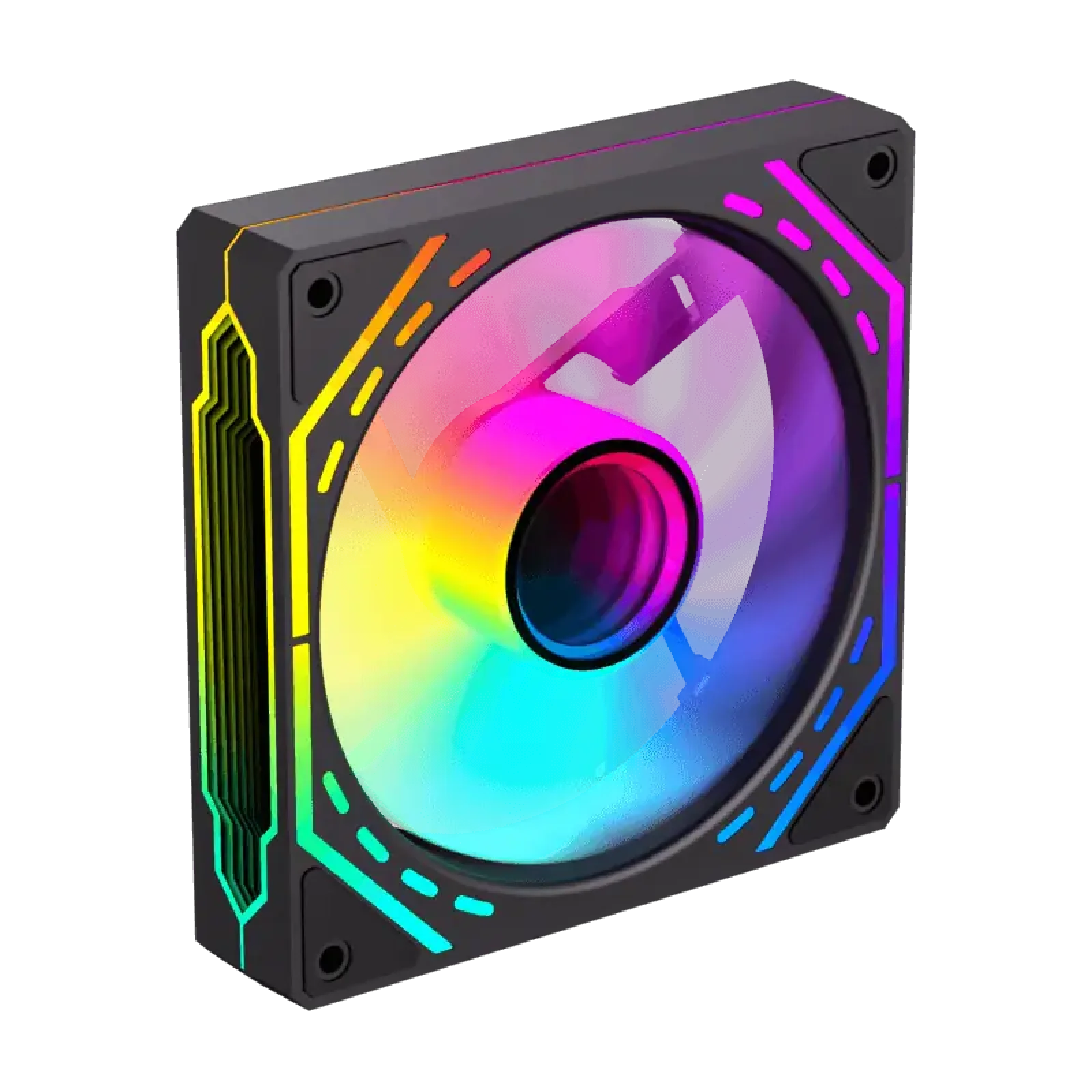 Кулер для корпусу GAMEMAX 120 мм, 4pin(M/F)/3pin(M/F), ARGB, PWM, чорна рамка FN12A-S2I (FN12A-S2I ) UA