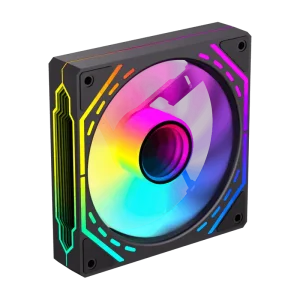 Кулер для корпусу GAMEMAX 120 мм, 4pin(M/F)/3pin(M/F), ARGB, PWM, чорна рамка FN12A-S2I (FN12A-S2I ) UA