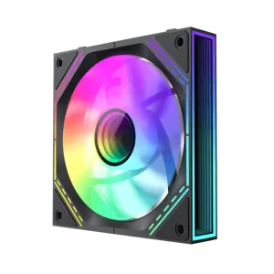 Кулер для корпусу GAMEMAX КІТ 3х120мм,4pin(M/F)/3pin(M/F) , ARGB, PWM, чорна рамка FN12A-S3I (FN12A-S3I ) UA