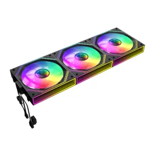 Кулер для корпусу GAMEMAX КІТ 3х120мм,4pin(M/F)/3pin(M/F) , ARGB, PWM, чорна рамка FN12A-S3I (FN12A-S3I ) UA