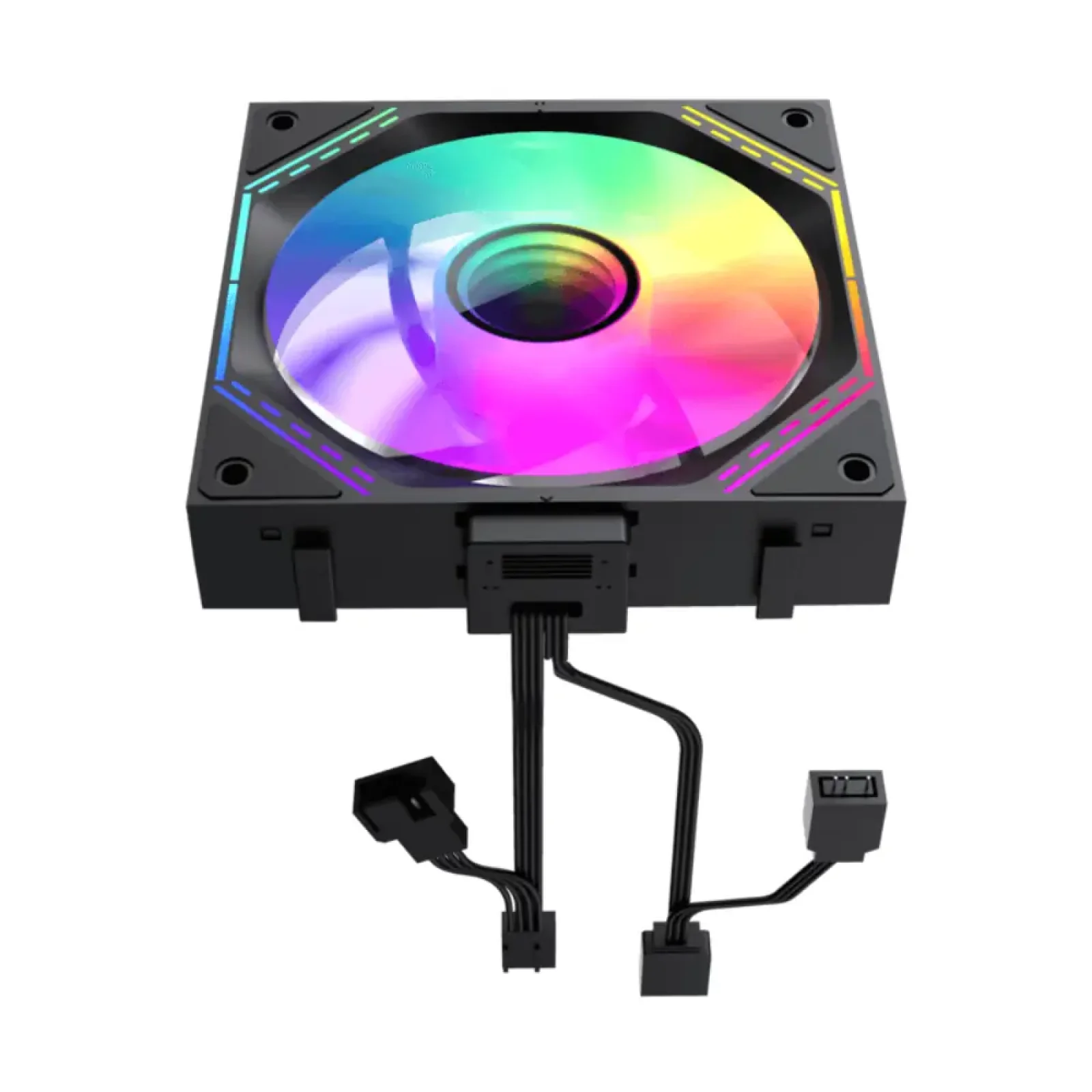 Кулер для корпусу GAMEMAX КІТ 3х120мм,4pin(M/F)/3pin(M/F) , ARGB, PWM, чорна рамка FN12A-S3I (FN12A-S3I ) UA