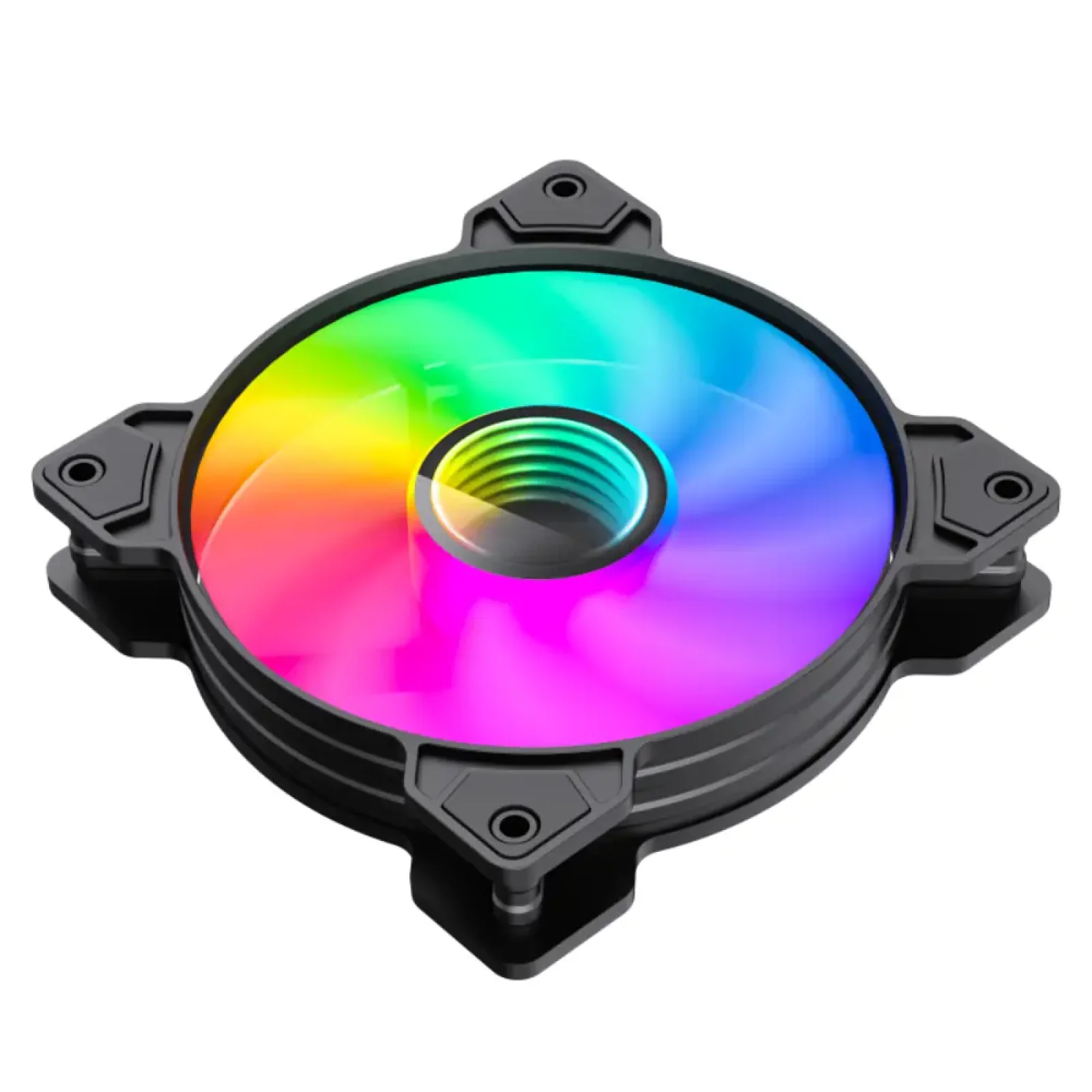Кулер для корпусу GAMEMAX 120 мм, 3pin(F),SM2.5-4PIN(M) SATA, 2PIN LED, ARGB HUB, чорна рамка FN12A-M6I FN12A-M6I UA