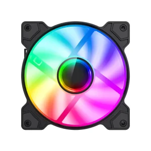 Кулер для корпусу GAMEMAX 120 мм, 3pin(F),SM2.5-4PIN(M) SATA, 2PIN LED, ARGB HUB, чорна рамка FN12A-M6I FN12A-M6I UA