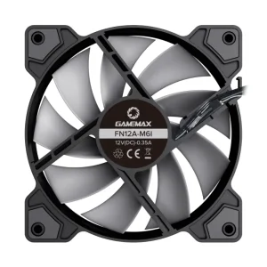 Кулер для корпусу GAMEMAX 120 мм, 3pin(F),SM2.5-4PIN(M) SATA, 2PIN LED, ARGB HUB, чорна рамка FN12A-M6I FN12A-M6I UA
