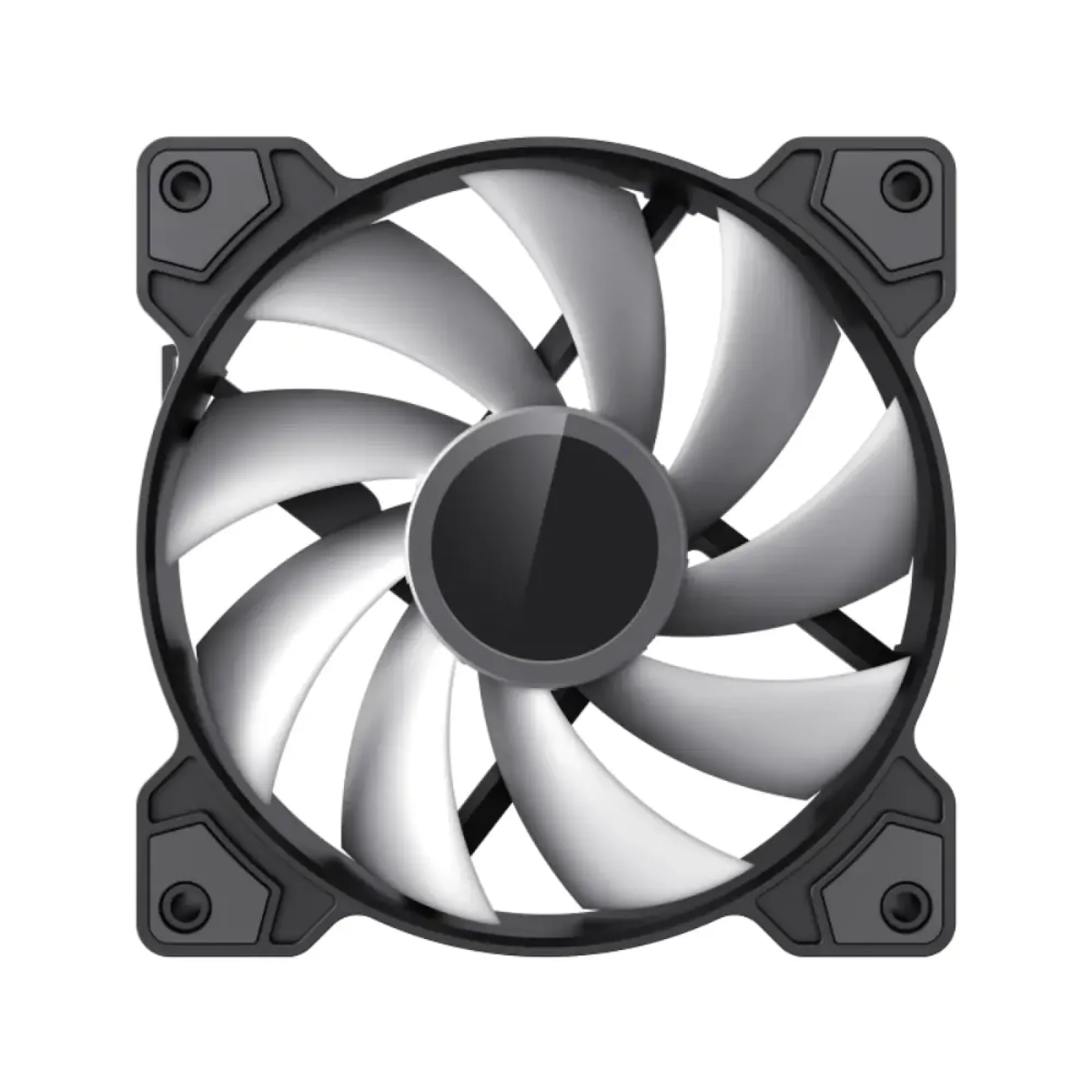 Кулер для корпусу GAMEMAX 120 мм, 3pin(F),SM2.5-4PIN(M) SATA, 2PIN LED, ARGB HUB, чорна рамка FN12A-M6I FN12A-M6I UA