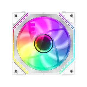 Кулер для корпусу GAMEMAX КІТ 3х120мм,4pin(M/F)/3pin(M/F) , ARGB, PWM, білий, FN12A-S3I-W UA