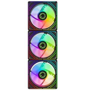 Кулер для корпусу GAMEMAX 120мм КІТ 3*120мм mm Black frame ARGB Fan 3 in 1 Kit RA300 BK UA