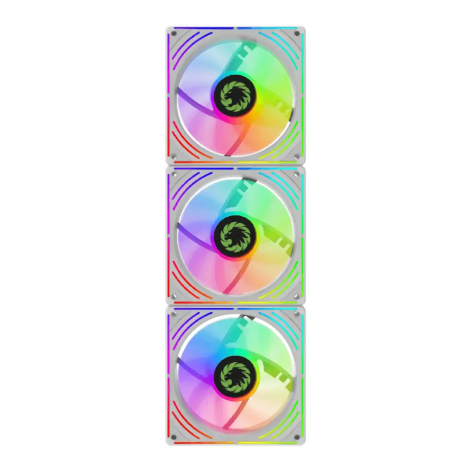 Кулер для корпусу GAMEMAX 120мм КІТ 3*120мм mm White frame ARGB Fan 3 in 1 Kit RA300 WH UA