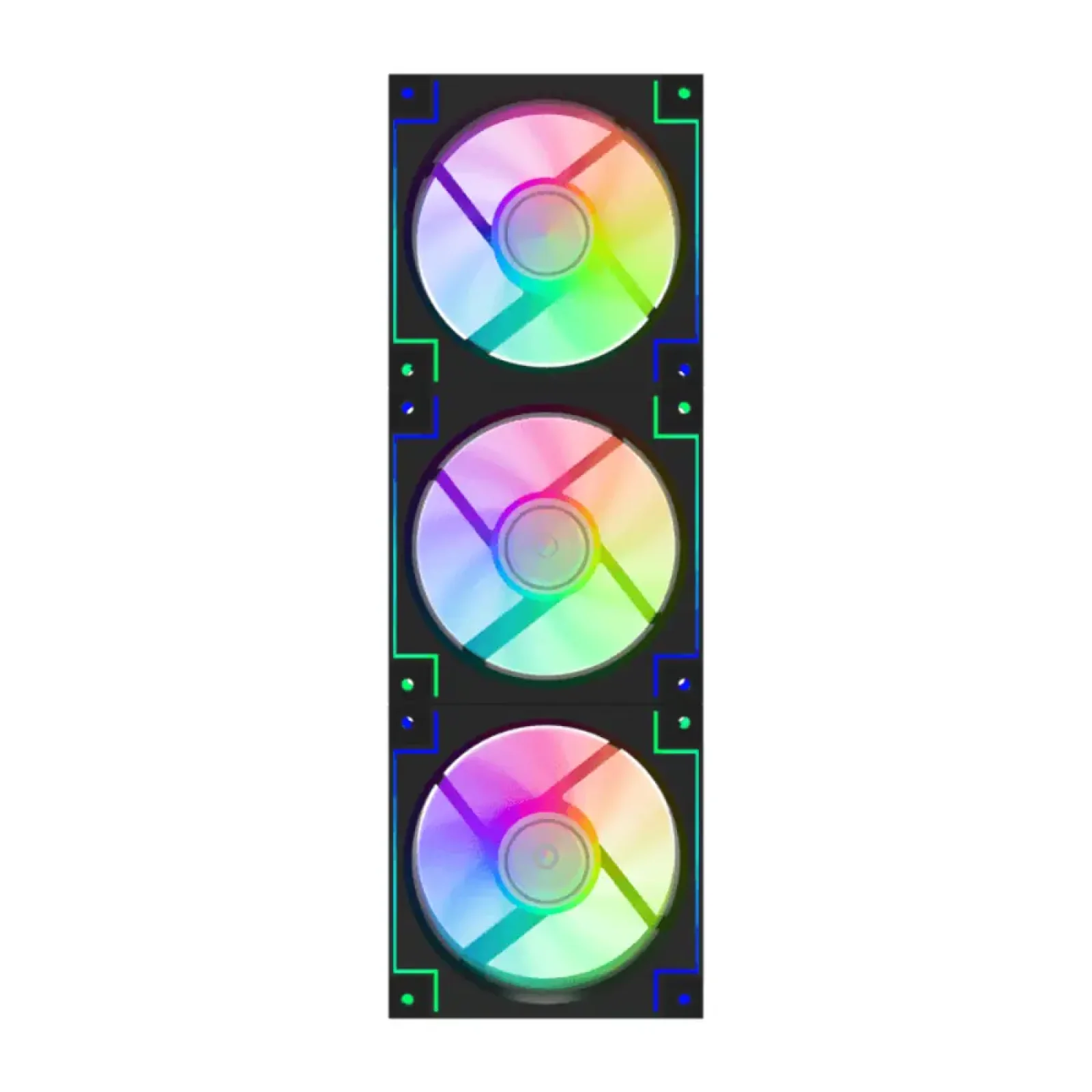 Кулер для корпусу GAMEMAX 120мм КІТ 3*120мм mm Black frame ARGB Fan 3 in 1 Kit RD300 BK UA