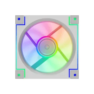 Кулер для корпусу GAMEMAX 120мм КІТ 3*120мм mm Black frame ARGB Fan 3 in 1 Kit RD300 WH UA