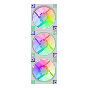 Кулер для корпусу GAMEMAX 120мм КІТ 3*120мм mm Black frame ARGB Fan 3 in 1 Kit RD300 WH UA