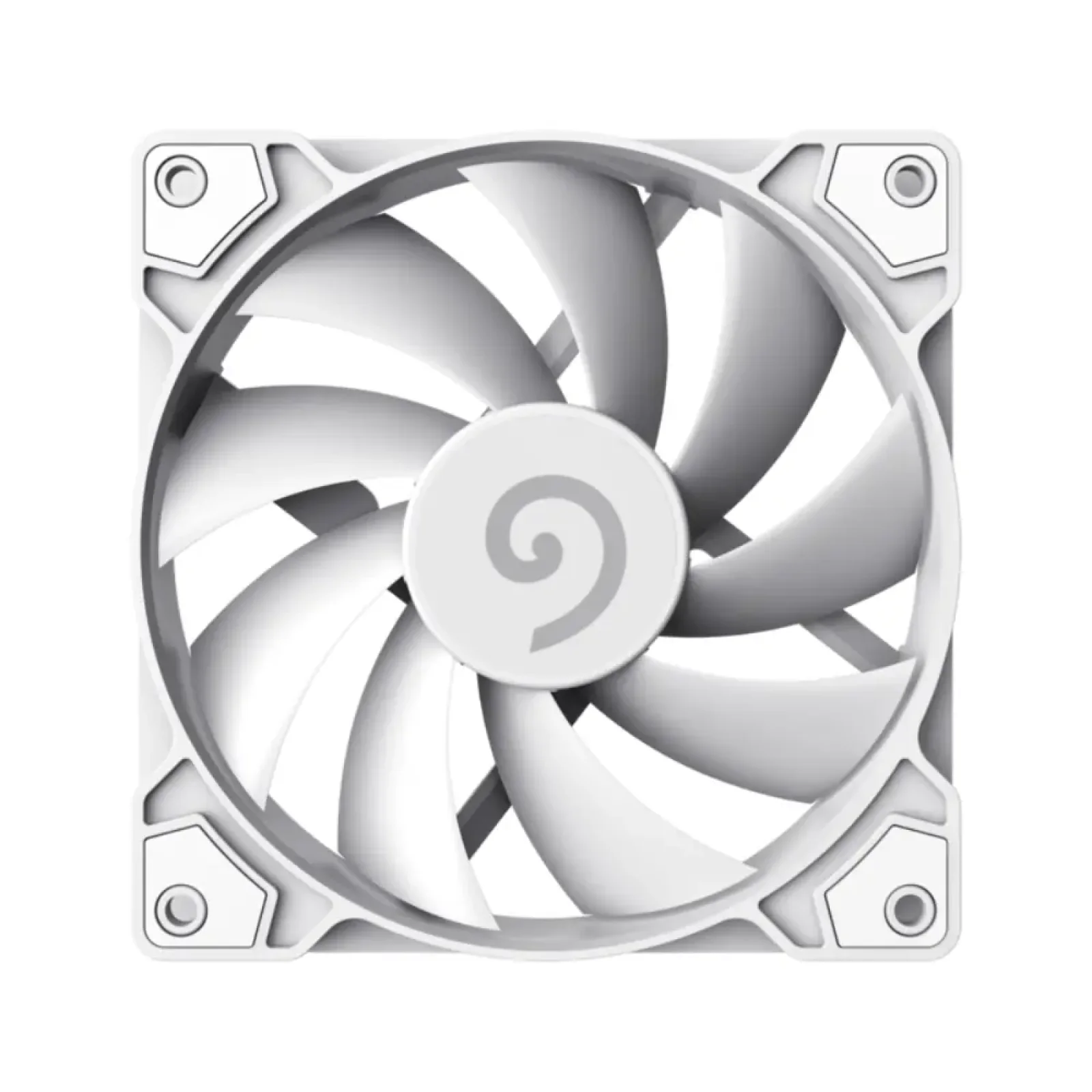 Кулер для корпусу GAMEMAX 120 мм, 4pin(M/F), 800~1600 rpm, MAX-30dB, PWM, білий, GMX-WFWT-PWM UA