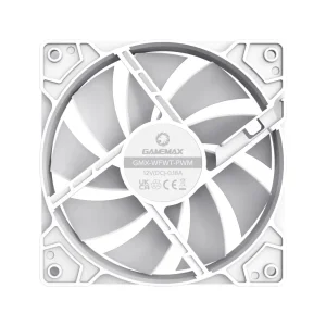 Кулер для корпусу GAMEMAX 120 мм, 4pin(M/F), 800~1600 rpm, MAX-30dB, PWM, білий, GMX-WFWT-PWM UA