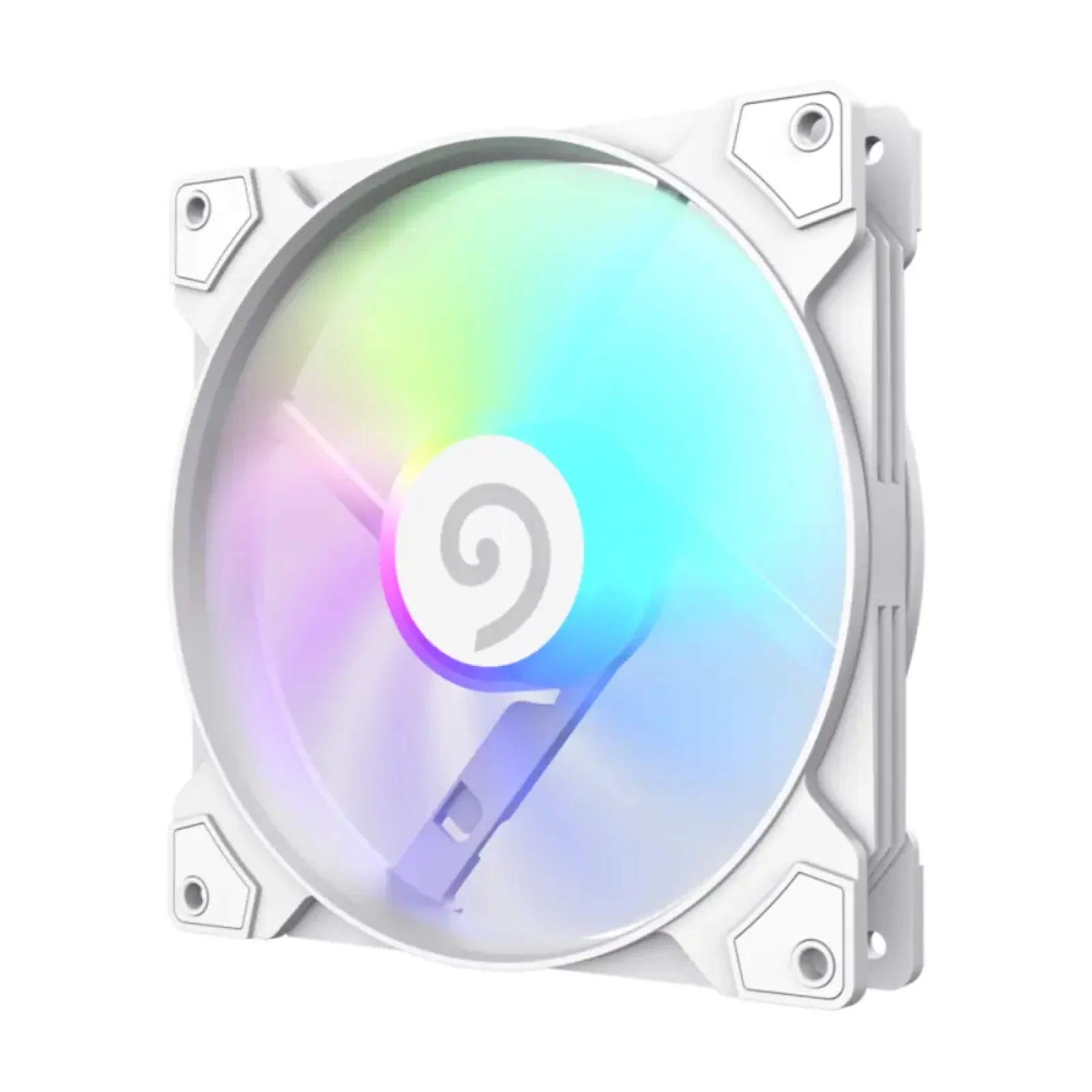 Кулер для корпусу GAMEMAX 140 мм, 4pin(M/F)/3pin(M/F), ARGB, PWM, білий FN14A-S5-W UA