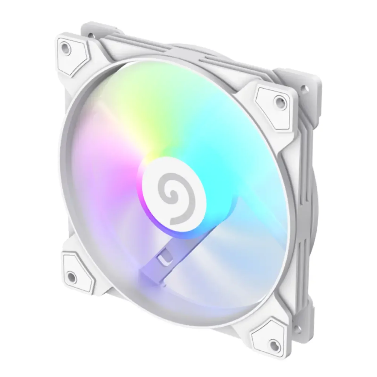 Кулер для корпусу GAMEMAX 140 мм, 4pin(M/F)/3pin(M/F), ARGB, PWM, білий FN14A-S5-W UA