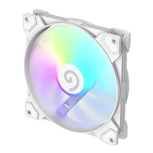 Кулер для корпусу GAMEMAX 140 мм, 4pin(M/F)/3pin(M/F), ARGB, PWM, білий FN14A-S5-W UA